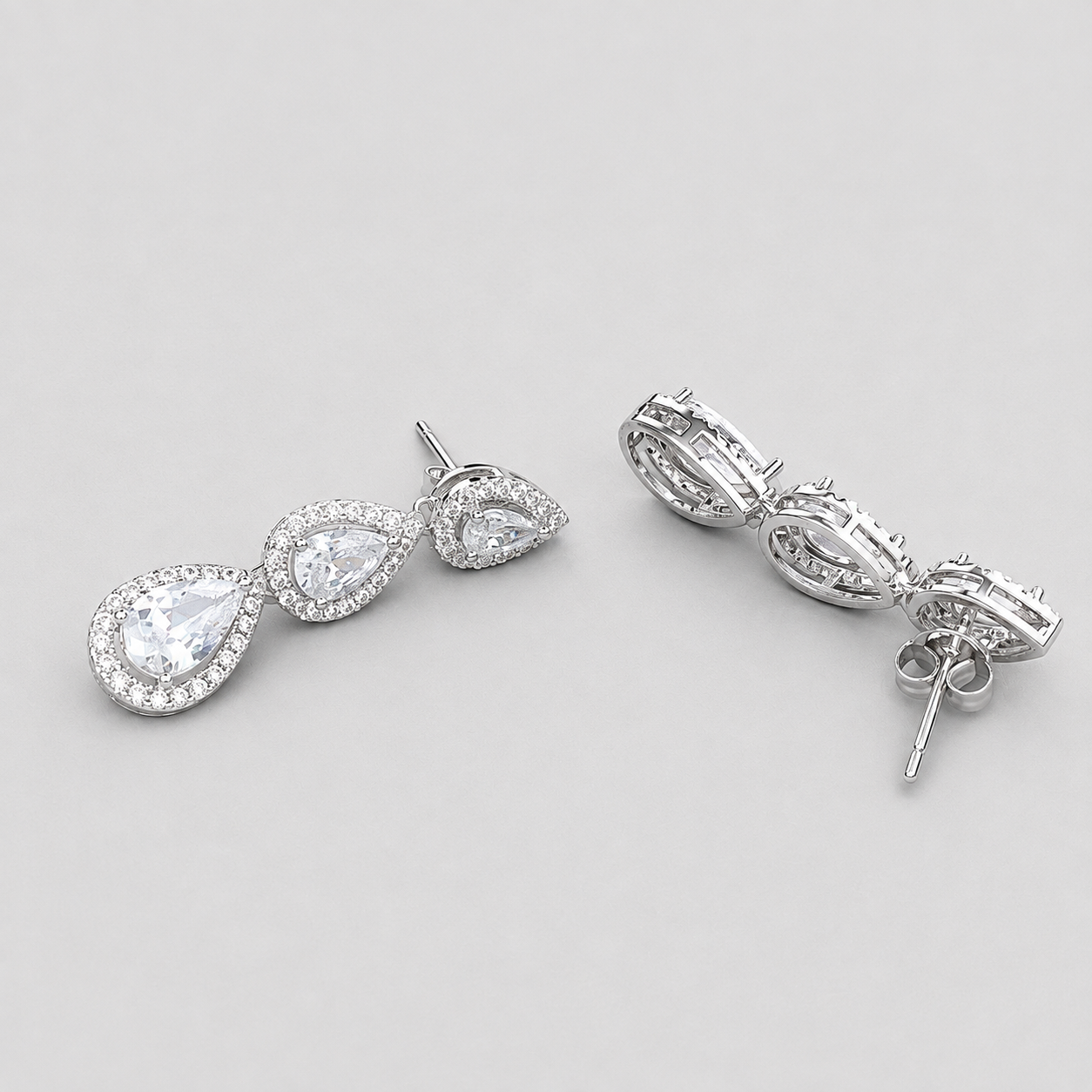 Celeste Heart Drop Earrings