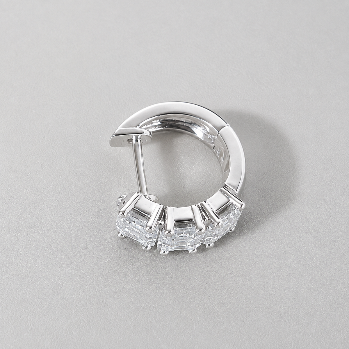 Radiant Baguette Hoops