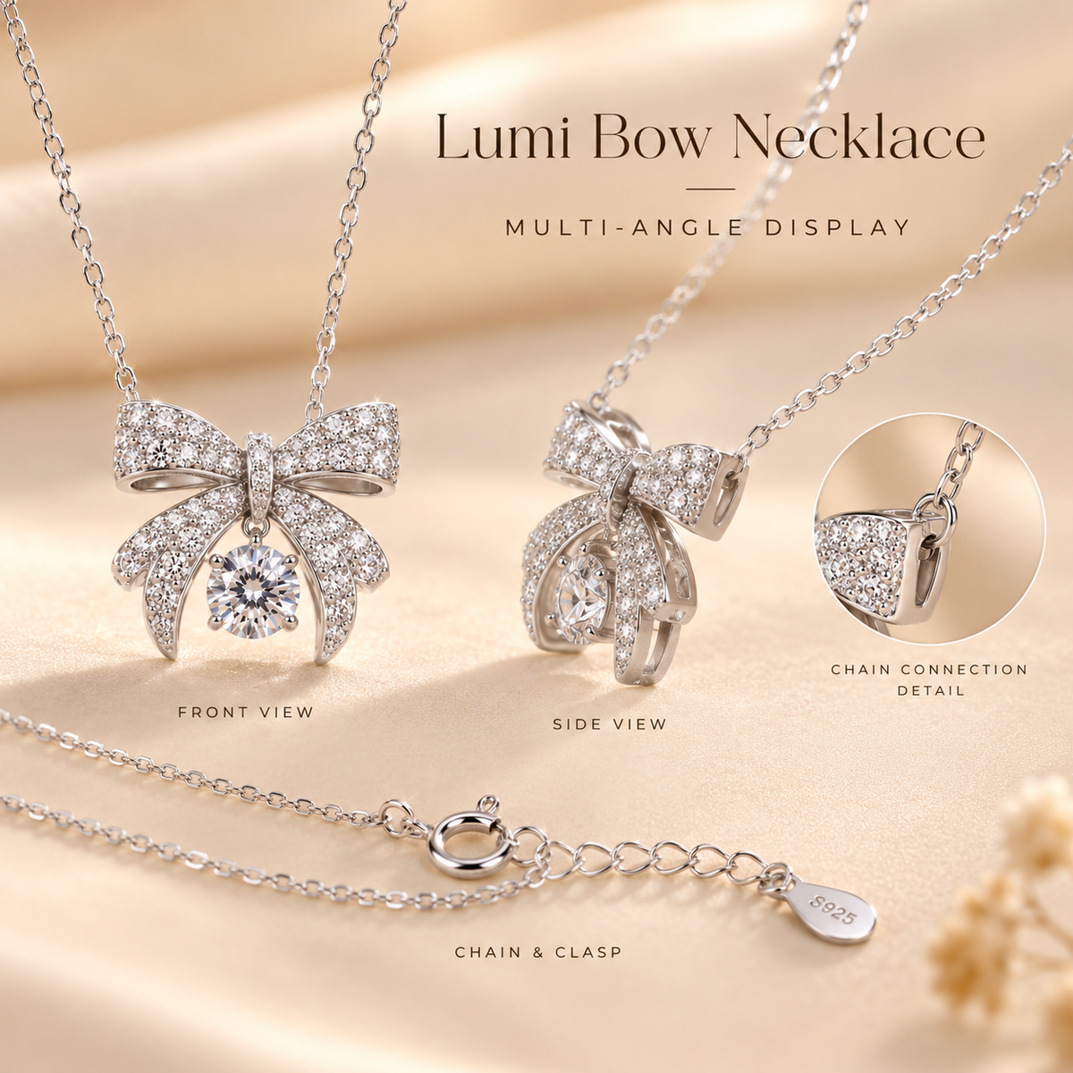 Lumi Bow Necklace