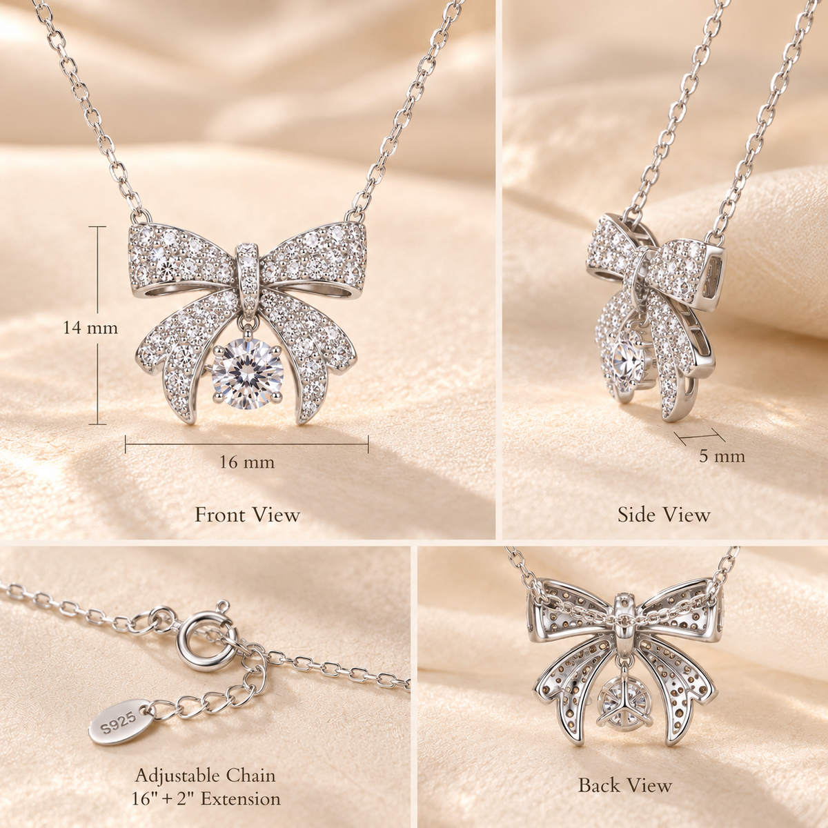 Lumi Bow Necklace