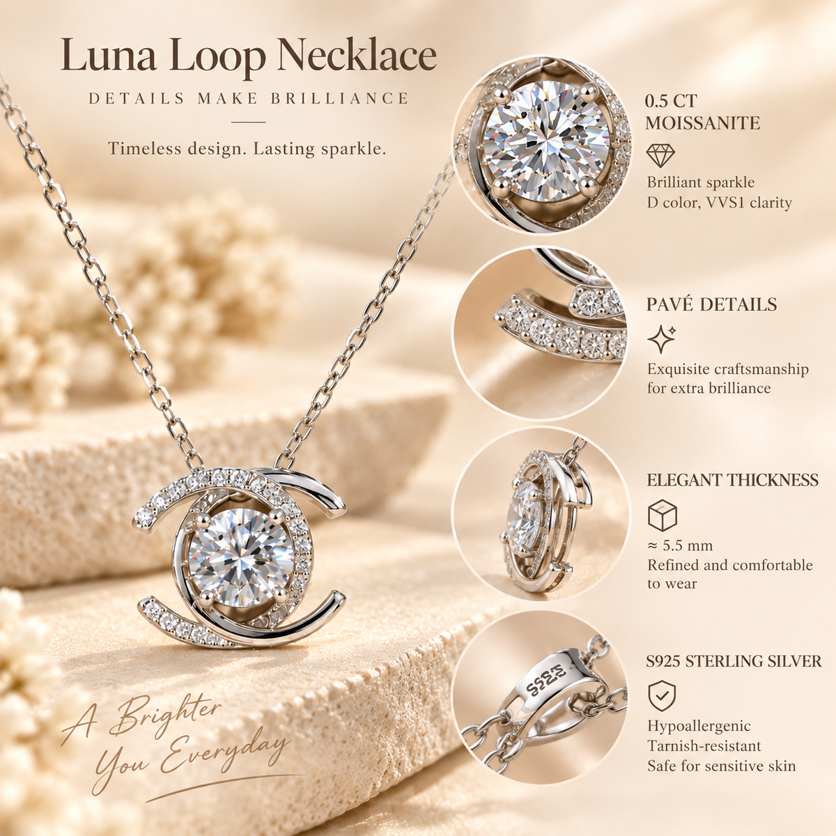 Luna Loop Necklace