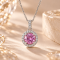 Rosé Halo Necklace